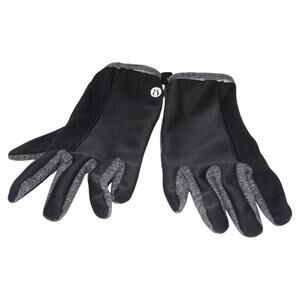 Lululemon Black and Grey Light Gloves Size M/L